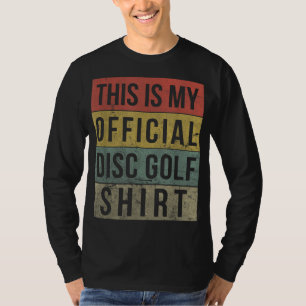 Camiseta Disk Golf Funny Retro Niños Oficiales Frisbee Golf