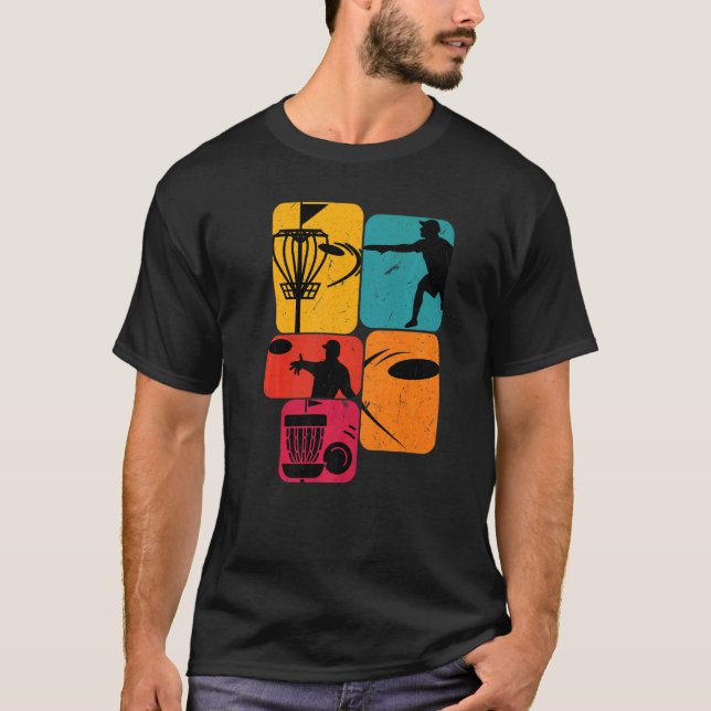 Camiseta Disk Golf Golf Retro (Anverso)