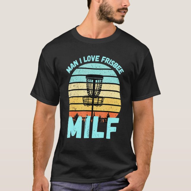 Camiseta Disk Golf Man I Love Frisbee Retro Disc Golf (Anverso)