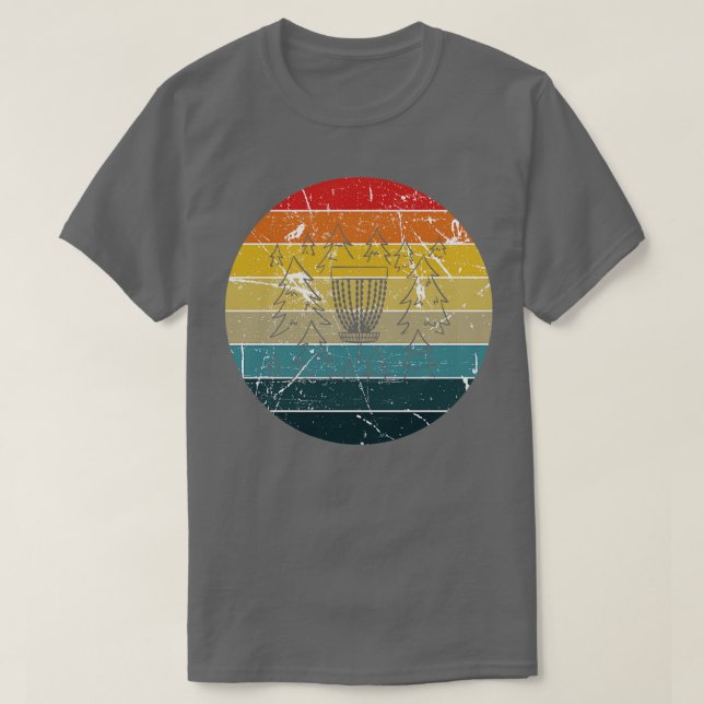 Camiseta Disk Golf Retro Vintage (Diseño del anverso)