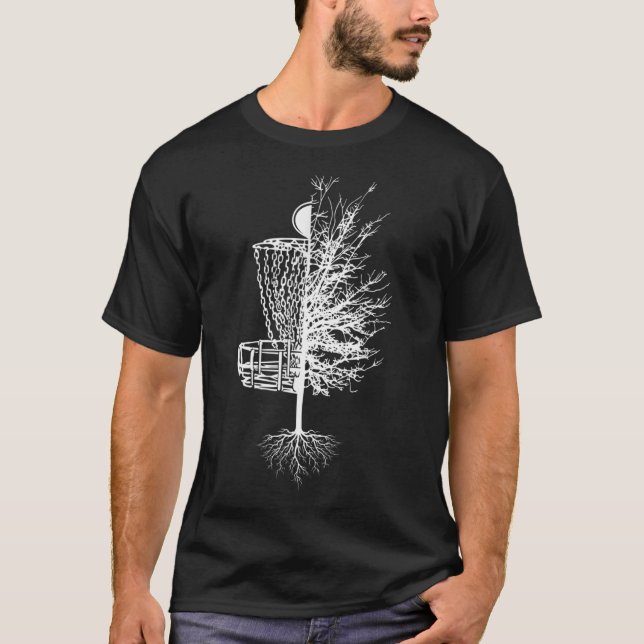 Camiseta Disk Golf Shirket Basket Tree Frisbee Gol (Anverso)