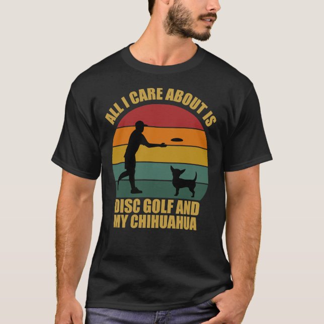 Camiseta Disk Golf Y Chihuahua (Anverso)