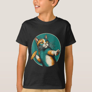 Camiseta Disk Golfer Cat Disc Golf Player Funny Halloween C
