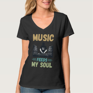 Camiseta Disk Jockey Music alimenta a My Soul Turntable DJ