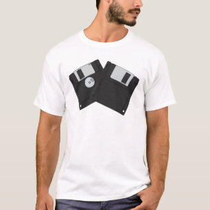Camiseta diskettes de alta densidad vintage de 3½ pulgadas