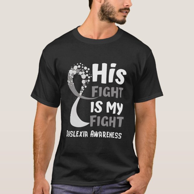 Camiseta Dislexia Conciencia Cinta gris Esperanza Familia C (Anverso)