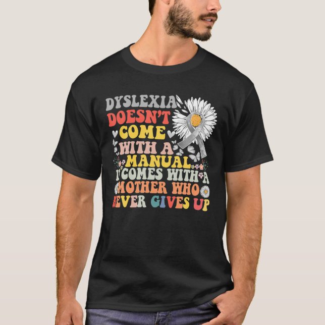 Camiseta Dislexia Conciencia Daisy Groovy Dyslexic Warrior (Anverso)