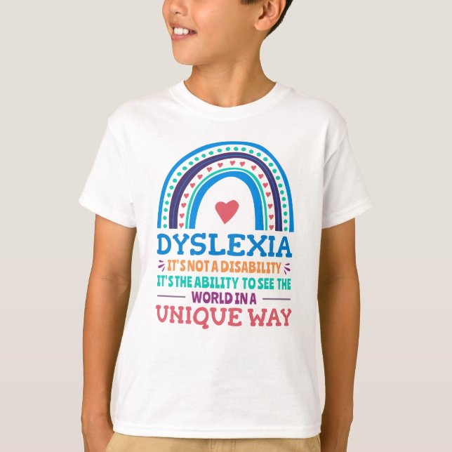 Camiseta Dislexia Conciencia Disléxica (Anverso)
