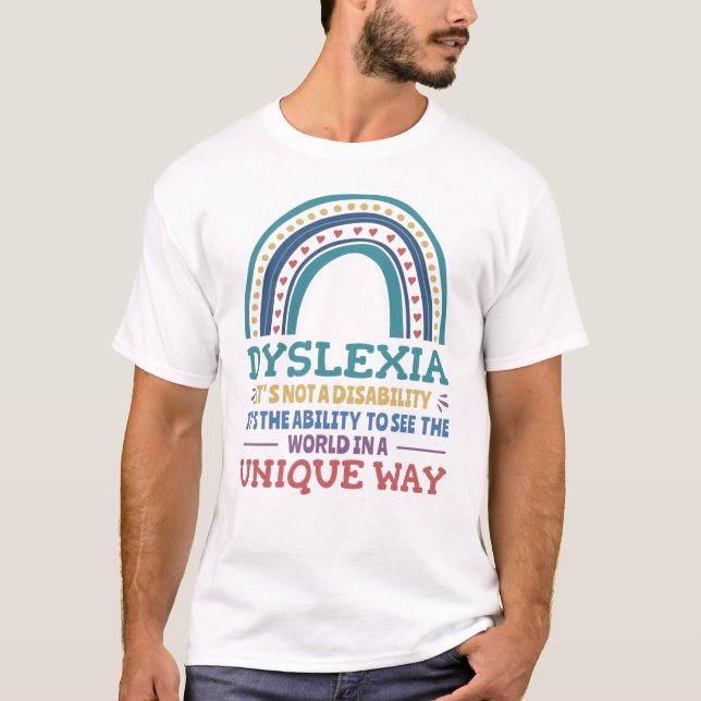 Camiseta Dislexia Conciencia Disléxica (Anverso)