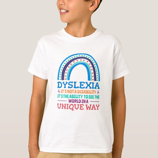 Camiseta Dislexia Conciencia Disléxica (Anverso)