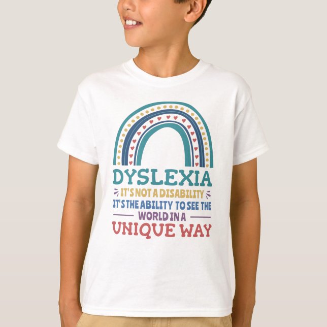 Camiseta Dislexia Conciencia Disléxica (Anverso)