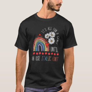 Camiseta Dislexia Es Diversión y Juegos lecturas disléxicas