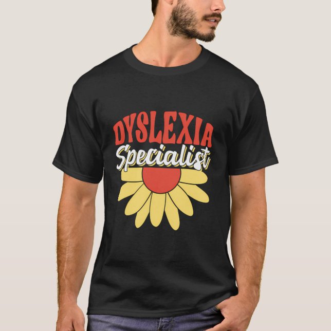Camiseta Dislexia Especializada Disléxica Conciencia disléx (Anverso)