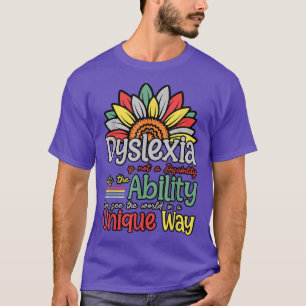 Camiseta Dislexia No Discapacidad Dislexia Conciencia Silv