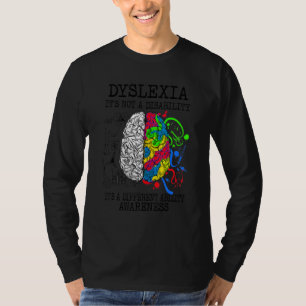 Camiseta Dislexia No es una discapacidad Es un problema dif