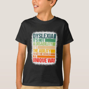 Camiseta Dislexia No es una dislexia de discapacidad Concie