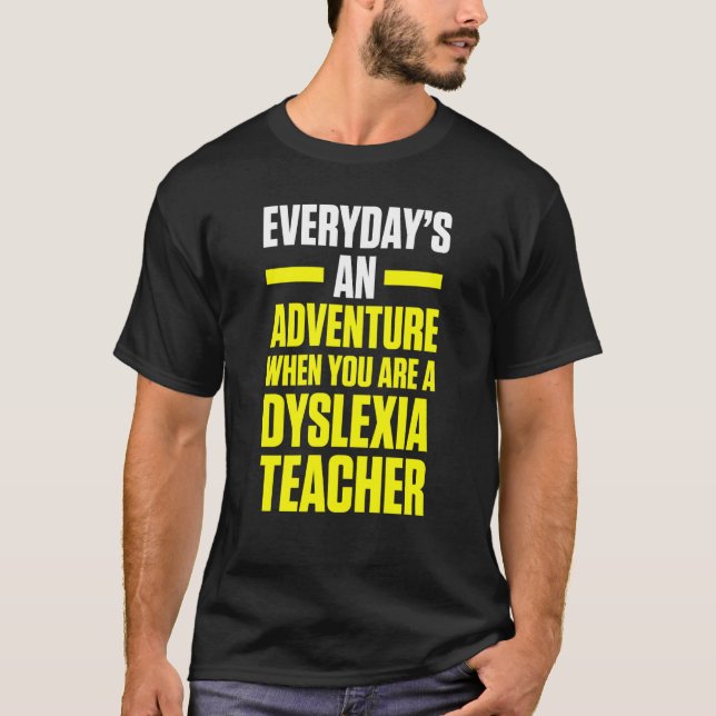 Camiseta Dislexia Profesora Terapia Aventura Disléxica Ther (Anverso)