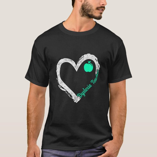 Camiseta Dislexia Profesora Terapia Cardíaca Disléxica (Anverso)