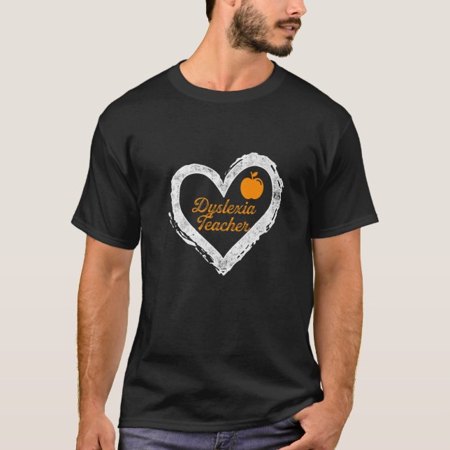 Camiseta Dislexia Profesora Terapia Cardíaca Disléxica (Anverso)