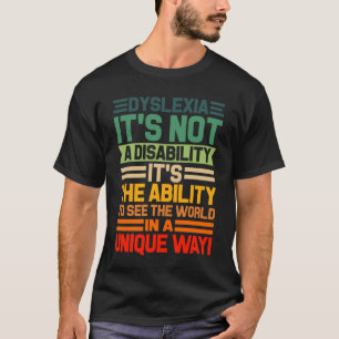Camiseta Dislexia Sensibilidad Leer Discapacidad Visual 2