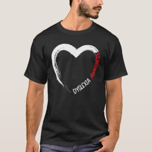 Camiseta Dislexia Sensibilización Leer trastorno Aprendizaj