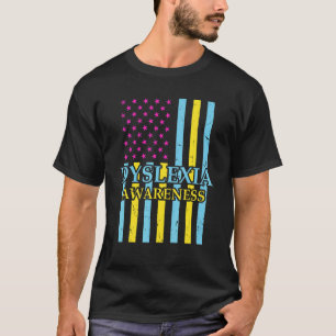 Camiseta Dislexia Sensibilización Profesora Terapia Bandera