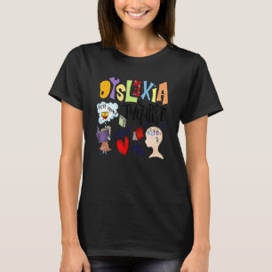Camiseta Dislexia Terapia Sensibilización Dislexia Hombres 