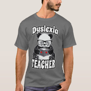 Camiseta Dislexia Terapia Terapia Disléxica Panda