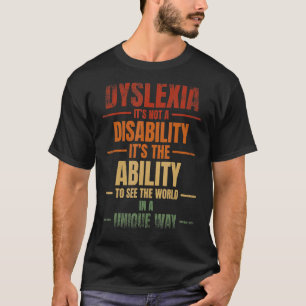 Camiseta Dislexia Warria Leer Disorden Dyslexia Awarene