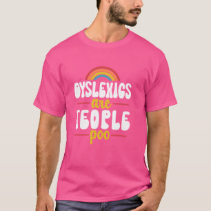 Camiseta Disléxica son concientización de la población masc