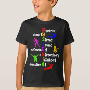 Camiseta Disléxico conciencia significado apoyo dislexia