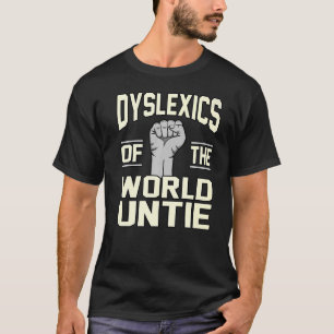 Camiseta Disléxico De World Untie Dyslexia Awareness Silver