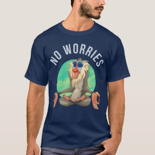 Camiseta Disney El Rey León Rafiki No Worries vintage