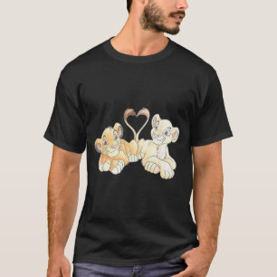 Camiseta Disney El Rey León Simba y Nala Corazones Valenti