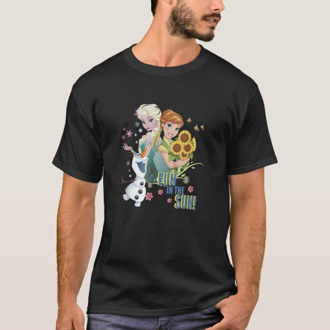 Camiseta Disney Frozen Elsa Anna Olaf Fun In The Sun Spring (Anverso)