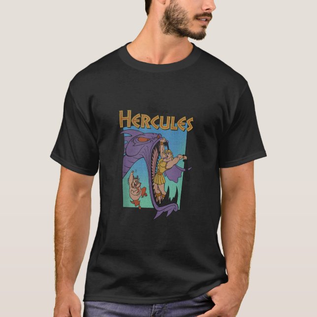 Camiseta Disney Hercules Hydra Battle Retro Classic Movie P (Anverso)