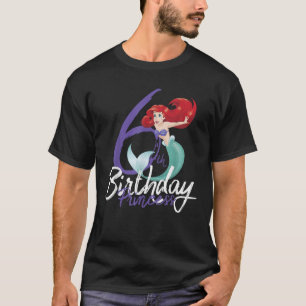 Camiseta Disney La Sirenita Ariel 6° Príncipe de Cumpleaños
