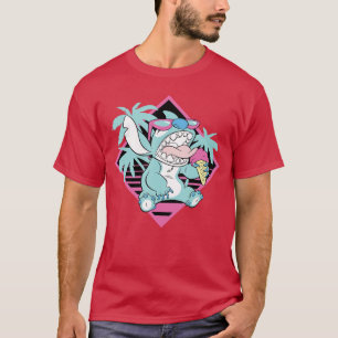 Camiseta Disney Lilo Stitch Helado Retro Playa 90s
