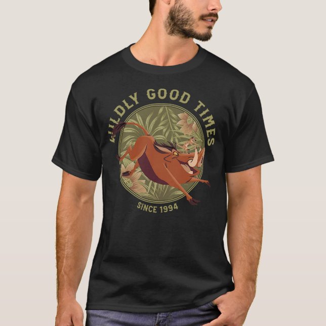 Camiseta Disney Lion King Anniversary Timon Pumbaa Wildly G (Anverso)