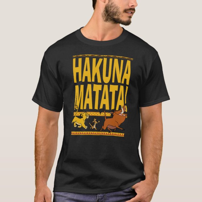 Camiseta Disney Lion King Hakuna Matata Retro (Anverso)