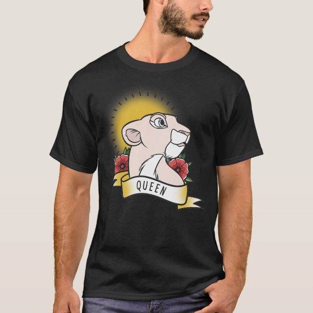 Camiseta Disney Lion King Nala Queen Tattoo Yellow Graphic (Anverso)