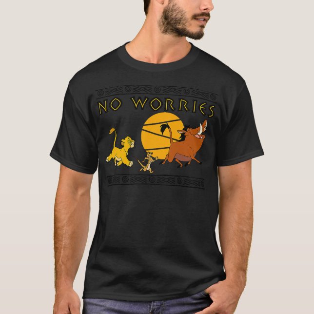 Camiseta Disney Lion King No Worries (Anverso)
