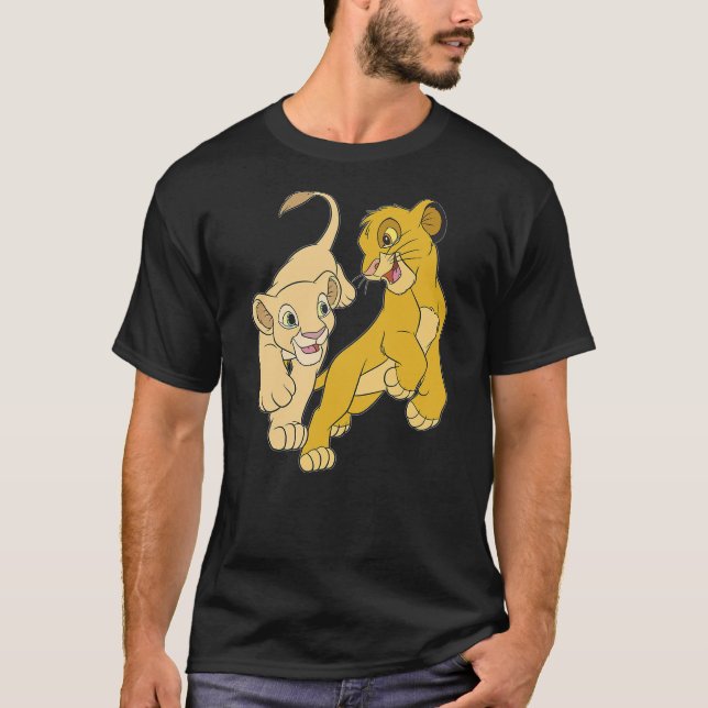 Camiseta Disney Lion King Simba And Nala Playful Portrait (Anverso)