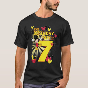 Camiseta Disney Mickey y amigos Mickey cumple 7 años chico