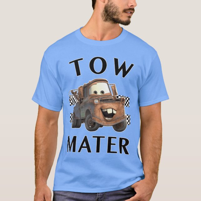 Camiseta Disney Piar Carsow Mater Finish funny (Anverso)
