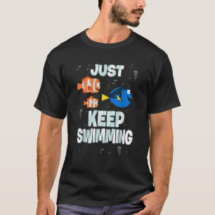 Camiseta Disney Pixar Buscando a Dory Sigue Nadando Payaso