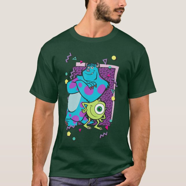 Camiseta Disney Pixar Monsters Inc Mike And Sully 90s Style (Anverso)