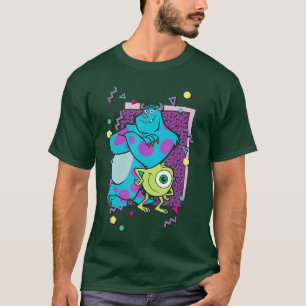 Camiseta Disney Pixar Monsters Inc Mike y Sully estilo años