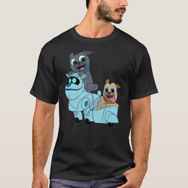 Camiseta Disney Puppy Dog Pals Bingo Rolly A.R.F. (Anverso)