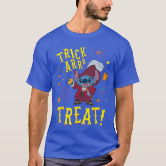 Camiseta Disney Stitch Captain Hook Costume Trick ARR Treat